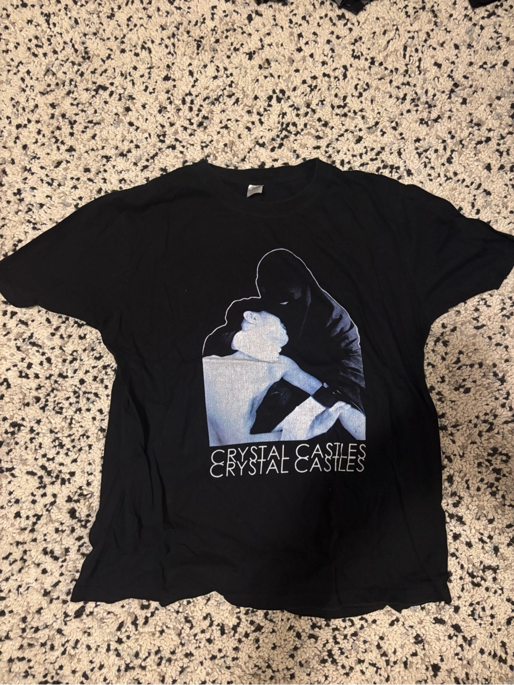 Crystal Castles Black Graphic Tee - Band Logo Shirt